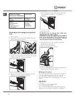 Предварительный просмотр 18 страницы Indesit I5V7H6A Operating Instructions Manual