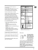 Предварительный просмотр 55 страницы Indesit I5V7H6A Operating Instructions Manual