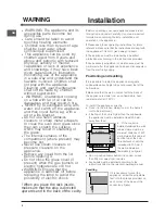 Предварительный просмотр 2 страницы Indesit I6 EVA/UK Operating Instructions Manual