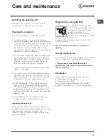 Preview for 13 page of Indesit I6G52 Operating Instructions Manual