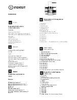 Preview for 1 page of Indesit I6GG0G Operating Instructions Manual