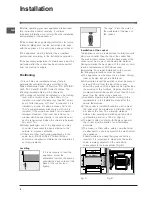 Preview for 2 page of Indesit I6GG1/UK Operating Instructions Manual