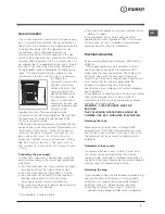 Preview for 3 page of Indesit I6GG1/UK Operating Instructions Manual