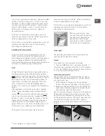 Preview for 9 page of Indesit I6GG1/UK Operating Instructions Manual