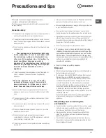 Preview for 11 page of Indesit I6GG1/UK Operating Instructions Manual