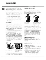 Preview for 4 page of Indesit I6GG10G /EX Operating Instructions Manual