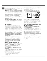 Preview for 6 page of Indesit I6GG10G /EX Operating Instructions Manual