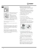 Preview for 8 page of Indesit I6GG10G /EX Operating Instructions Manual