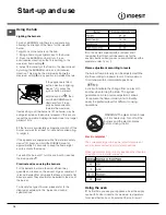 Preview for 10 page of Indesit I6GG10G /EX Operating Instructions Manual