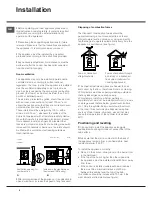 Preview for 4 page of Indesit I6GG1G Operating Instructions Manual