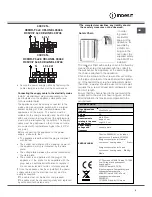 Предварительный просмотр 4 страницы Indesit I6I6C6A/UK Operating Instructions Manual