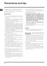 Предварительный просмотр 26 страницы Indesit I6MSAG/FR Operating Instructions Manual