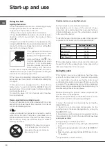 Preview for 10 page of Indesit I6TMH2AF(X)/I Operating Instructions Manual