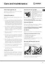 Preview for 15 page of Indesit I6TMH2AF(X)/I Operating Instructions Manual