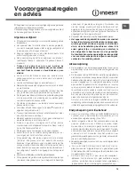 Preview for 15 page of Indesit I6TMH2AG /NL Operating Instructions Manual