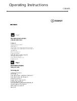 Предварительный просмотр 1 страницы Indesit I6V6C5A/HU Operating Instructions Manual