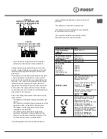 Предварительный просмотр 5 страницы Indesit I6V6C5A/HU Operating Instructions Manual