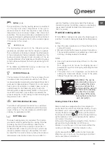 Предварительный просмотр 19 страницы Indesit I6VMH2A.1/ NL Operating Instructions Manual