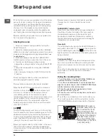 Preview for 10 page of Indesit I6VV2A/UK Operating Instructions Manual