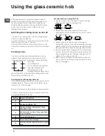 Preview for 12 page of Indesit I6VV2A/UK Operating Instructions Manual