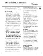 Preview for 21 page of Indesit I6VV2A/UK Operating Instructions Manual