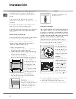 Preview for 24 page of Indesit I6VV2A/UK Operating Instructions Manual