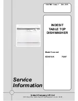 Предварительный просмотр 1 страницы Indesit ICD 661 UK Service Information