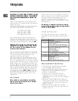 Предварительный просмотр 8 страницы Indesit ID50C1 S Operating Instructions Manual