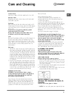 Предварительный просмотр 21 страницы Indesit ID60C2 Operating Instructions Manual