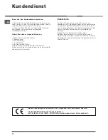 Предварительный просмотр 48 страницы Indesit IDC 75 Instruction Manual