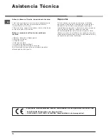 Предварительный просмотр 72 страницы Indesit IDC 75 Instruction Manual