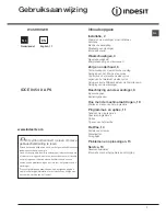 Indesit IDCE 8454 X A PS Instruction Manual preview