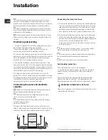 Предварительный просмотр 2 страницы Indesit IDF 125 Operating Instructions Manual