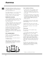 Preview for 46 page of Indesit idl 5055 Instruction Booklet