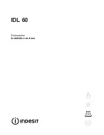 Indesit IDL 60 Installation And Use Manual предпросмотр