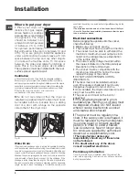 Preview for 2 page of Indesit IDPE 845 A1 ECO Instruction Manual