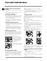 Preview for 10 page of Indesit IDS 105 Operating Instructions Manual