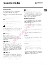 Preview for 17 page of Indesit IF 61 K.A Operating Instructions Manual