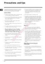 Preview for 20 page of Indesit IF 61 K.A Operating Instructions Manual