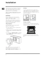 Предварительный просмотр 2 страницы Indesit IF 63 K.A IX UK Operating Instructions Manual