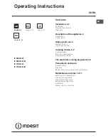 Preview for 1 page of Indesit IF 638 K.A IX Operating Instructions Manual