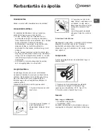 Preview for 21 page of Indesit IF 638 K.A IX Operating Instructions Manual