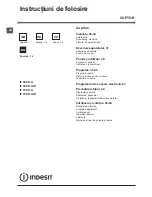 Preview for 34 page of Indesit IF 638 K.A IX Operating Instructions Manual