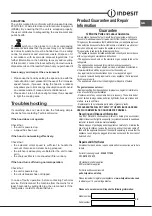 Preview for 39 page of Indesit IHP6.5CMIX Operating Instructions Manual