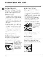 Preview for 6 page of Indesit IN C 325 AI Operating Instructions Manual