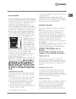 Предварительный просмотр 3 страницы Indesit IS50G Operating Instructions Manual