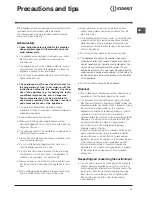 Предварительный просмотр 11 страницы Indesit IS50G Operating Instructions Manual