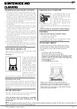 Предварительный просмотр 13 страницы Indesit IS5G1KMW/U Manual