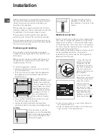 Preview for 2 page of Indesit IS60E Operating Instructions Manual