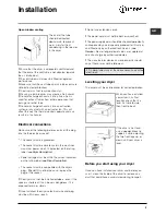 Preview for 3 page of Indesit IS60V Instruction Booklet